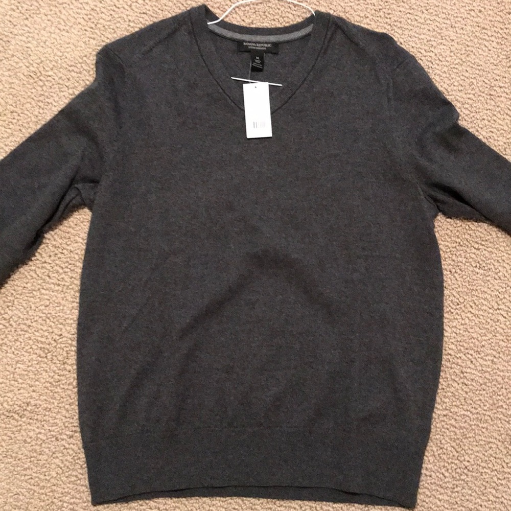 Banana republic crewneck cotton cashmere medium